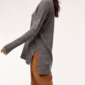 Aritzia Babaton Erin Sweater Marled Grey Size Small